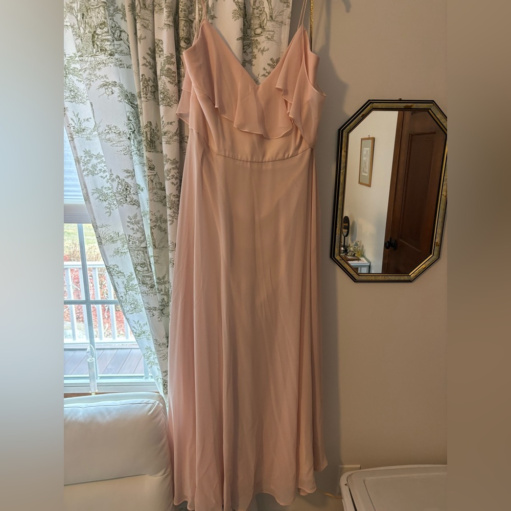 Flutter Sleeve Pale Pink Jenny Yoo Bridesmaid Dress